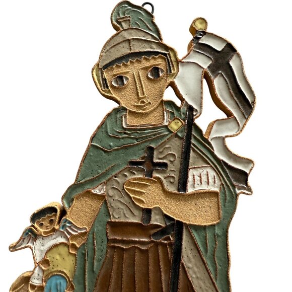 St Andrew's Abbey St Florian Patron of Firefighter Religious Wall Plaque Artisan - Picture 3 of 9
